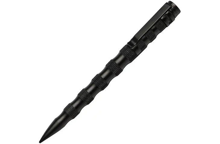 UZI Tactical Defender Pen with Black finish and Aluminum Construction UZI-TACPEN11-BK
